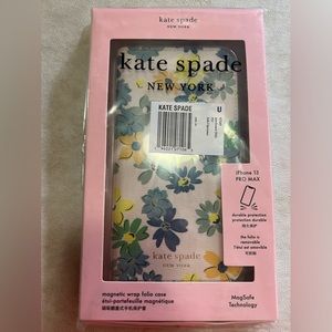 New Kate Spade floral medley  iphone 13 Pro Max folio mag case